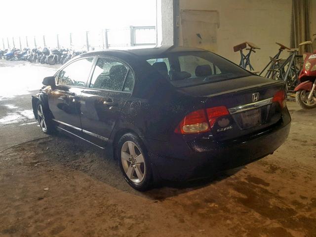 2HGFA16619H357674 - 2009 HONDA CIVIC LX-S 黑色 照片 3