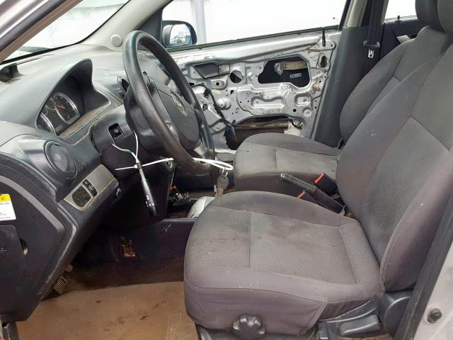 KL1TD56618B085951 - 2008 CHEVROLET AVEO BASE Күміс фото 5