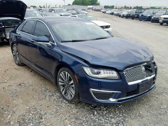 3LN6L5E98HR648375 - 2017 LINCOLN MKZ RESERV BLUE photo 1