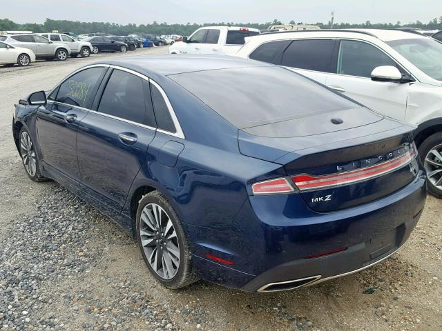 3LN6L5E98HR648375 - 2017 LINCOLN MKZ RESERV BLUE photo 3