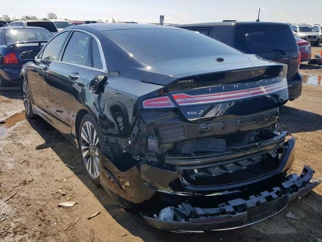 3LN6L5FC6HR613604 - 2017 LINCOLN MKZ RESERV BLACK photo 3