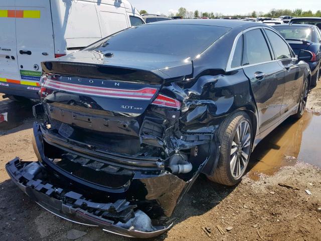 3LN6L5FC6HR613604 - 2017 LINCOLN MKZ RESERV BLACK photo 4