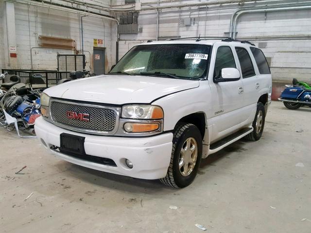 1GKEK63U14J252653 - 2004 GMC YUKON DENA WHITE photo 2