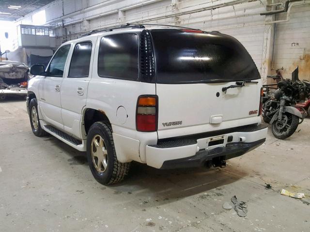 1GKEK63U14J252653 - 2004 GMC YUKON DENA WHITE photo 3