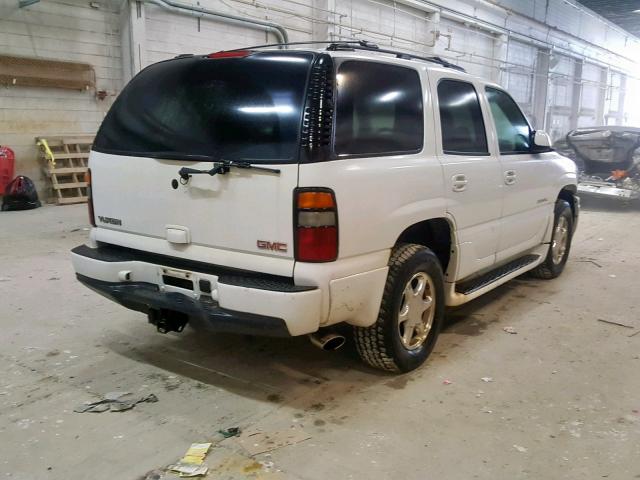 1GKEK63U14J252653 - 2004 GMC YUKON DENA WHITE photo 4