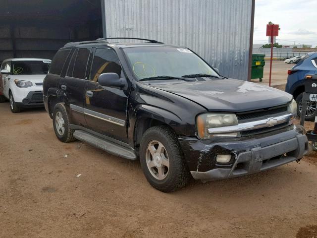 1GNDT13S222125432 - 2002 CHEVROLET TRAILBLAZE BLACK photo 1