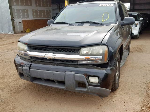 1GNDT13S222125432 - 2002 CHEVROLET TRAILBLAZE BLACK photo 9