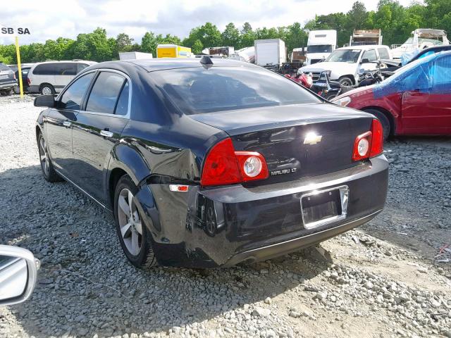 1G1ZC5EU3CF301637 - 2012 CHEVROLET MALIBU 1LT BLACK photo 3