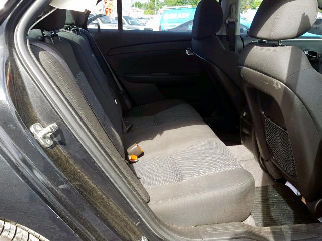 1G1ZC5EU3CF301637 - 2012 CHEVROLET MALIBU 1LT BLACK photo 6