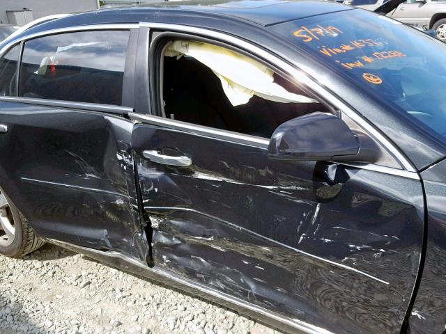 1G1ZC5EU3CF301637 - 2012 CHEVROLET MALIBU 1LT BLACK photo 9