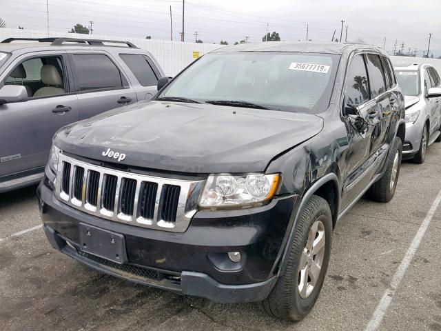 1C4RJEAG7CC180450 - 2012 JEEP GRAND CHER BLACK photo 2