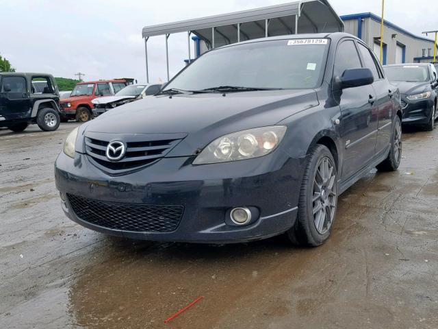 JM1BK343251300147 - 2005 MAZDA 3 HATCHBAC BLACK photo 2