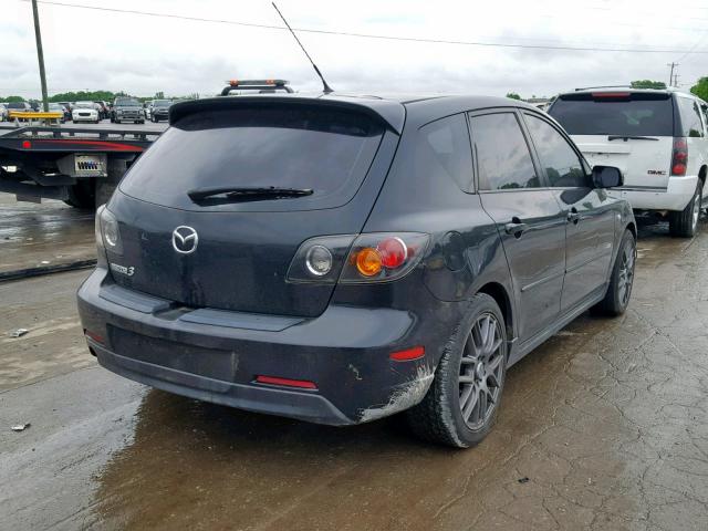 JM1BK343251300147 - 2005 MAZDA 3 HATCHBAC BLACK photo 4