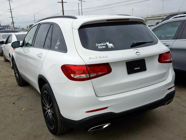 WDC0G4JB2JV062291 - 2018 MERCEDES-BENZ GLC 300 WHITE photo 3