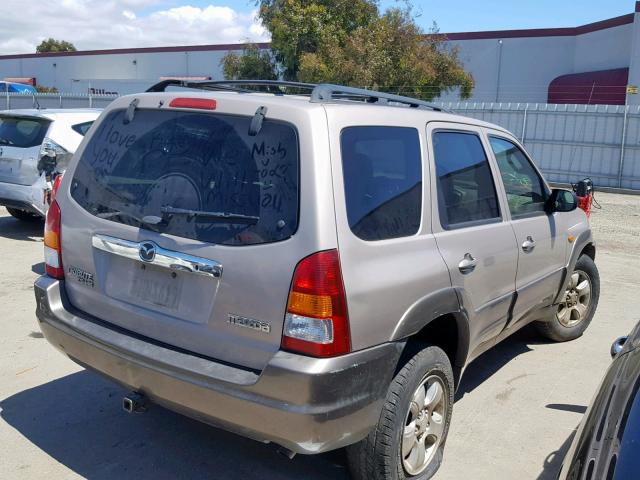 4F2YU08132KM26082 - 2002 MAZDA TRIBUTE LX BEIGE photo 4