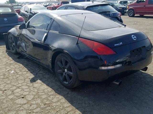 JN1AZ34D44T162925 - 2004 NISSAN 350Z COUPE BLACK photo 3