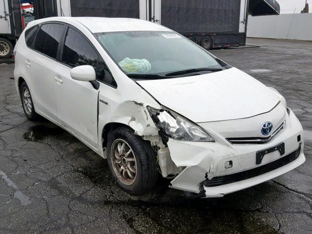 JTDZN3EU9C3184461 - 2012 TOYOTA PRIUS V WHITE photo 1