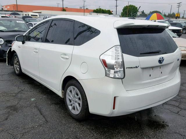 JTDZN3EU9C3184461 - 2012 TOYOTA PRIUS V WHITE photo 3