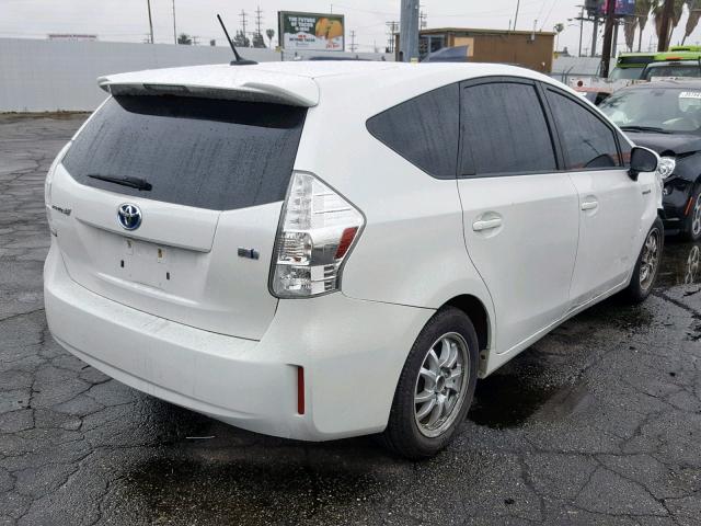 JTDZN3EU9C3184461 - 2012 TOYOTA PRIUS V WHITE photo 4