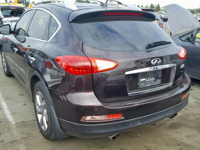 JNKAJ09E68M306347 - 2008 INFINITI EX35 BASE Bordo foto 3