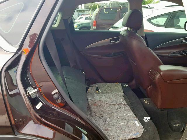 JNKAJ09E68M306347 - 2008 INFINITI EX35 BASE Bordo foto 6