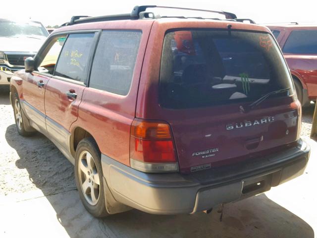 JF1SF6558XH706312 - 1999 SUBARU FORESTER S RED photo 3