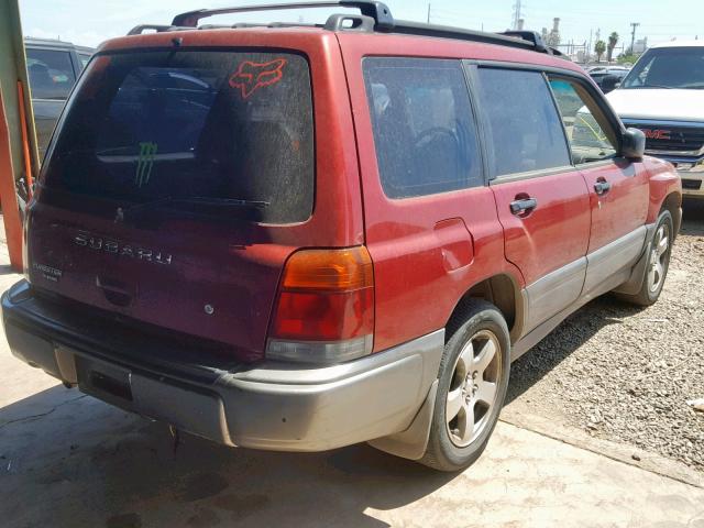 JF1SF6558XH706312 - 1999 SUBARU FORESTER S RED photo 4