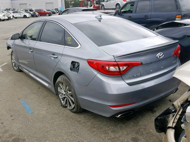 5NPE34AF0GH360986 - 2016 HYUNDAI SONATA SPO GRAY photo 3