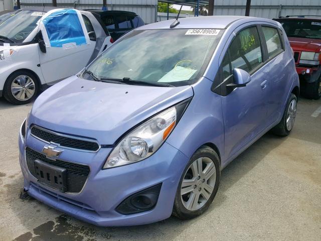 KL8CB6S91EC582601 - 2014 CHEVROLET SPARK LS PURPLE photo 2