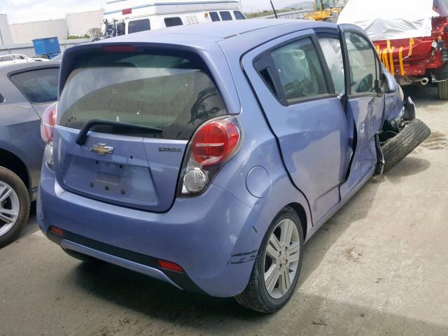 KL8CB6S91EC582601 - 2014 CHEVROLET SPARK LS PURPLE photo 4