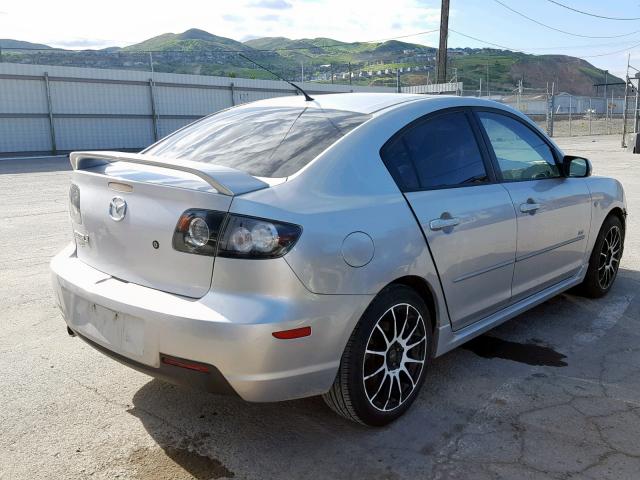 JM1BK323871622149 - 2007 MAZDA 3 S SILVER photo 4