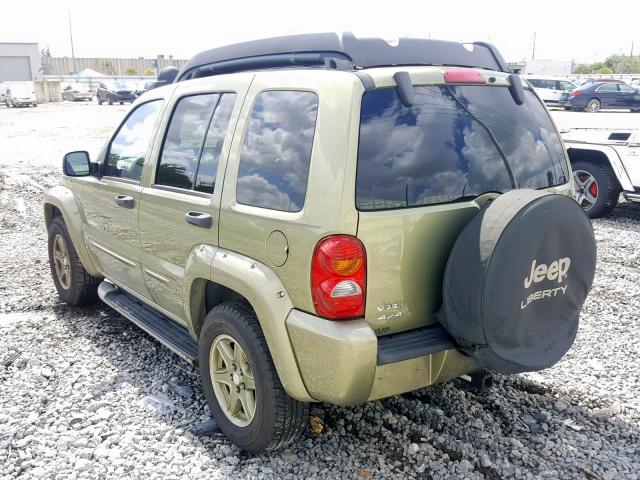 1J4GL38K63W517912 - 2003 JEEP LIBERTY RE GREEN photo 3