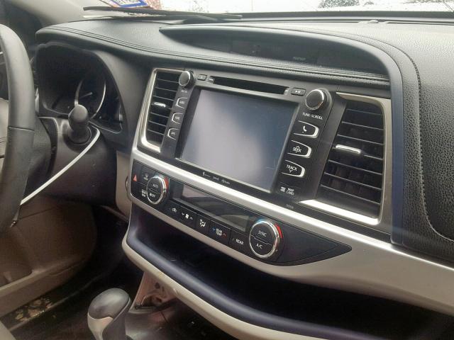 5TDKKRFH0GS155269 - 2016 TOYOTA HIGHLANDER SILVER photo 9