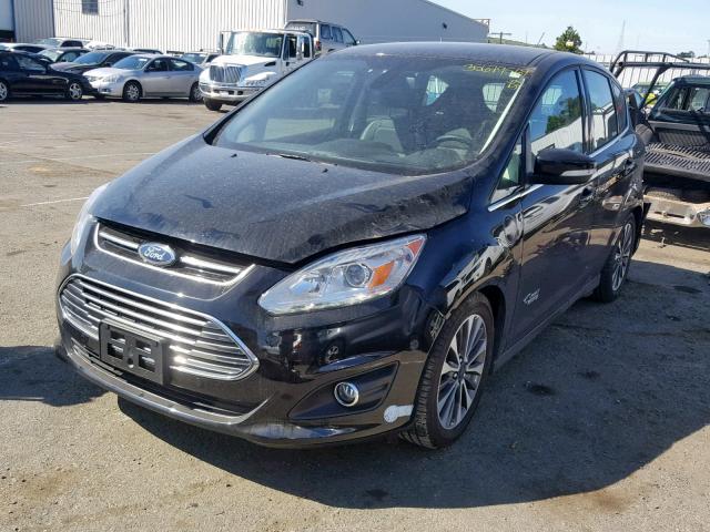 1FADP5FUXHL110056 - 2017 FORD C-MAX TITA BLACK photo 2