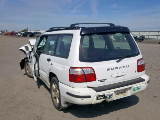 JF1SF65691H750139 - 2001 SUBARU FORESTER S WHITE photo 3