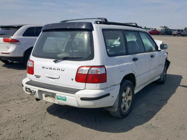 JF1SF65691H750139 - 2001 SUBARU FORESTER S WHITE photo 4