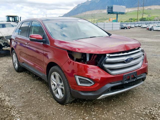 2FMPK4K90GBC21095 - 2016 FORD EDGE TITAN RED photo 1