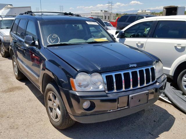 1J8HS58N15C712185 - 2005 JEEP GRAND CHER BLACK photo 1