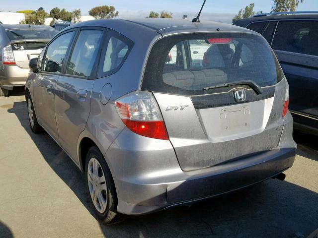 JHMGE8G25AS025888 - 2010 HONDA FIT GRAY photo 3