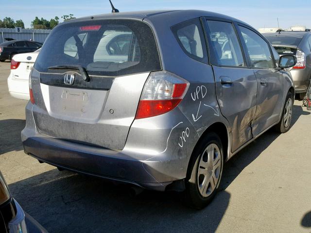 JHMGE8G25AS025888 - 2010 HONDA FIT GRAY photo 4