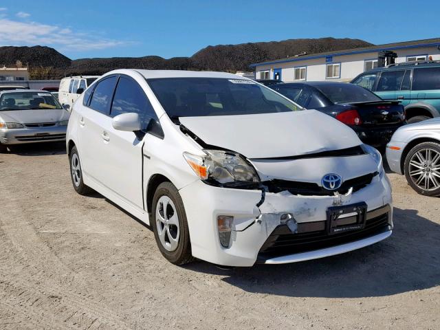 JTDKN3DU7D1646449 - 2013 TOYOTA PRIUS WHITE photo 1