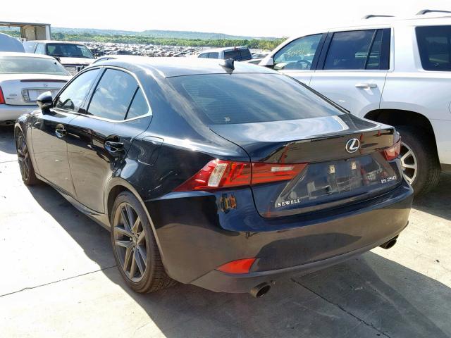 JTHBF1D20E5006611 - 2014 LEXUS IS 250 BLACK photo 3