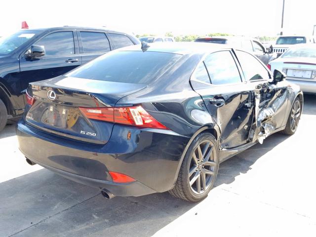 JTHBF1D20E5006611 - 2014 LEXUS IS 250 BLACK photo 4