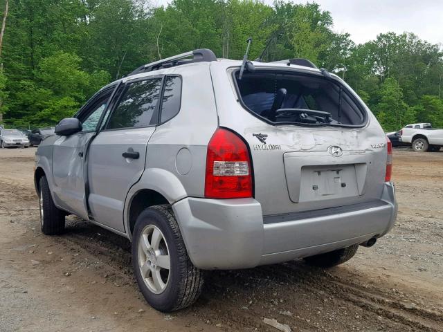 KM8JM12B67U617835 - 2007 HYUNDAI TUCSON GLS SILVER photo 3