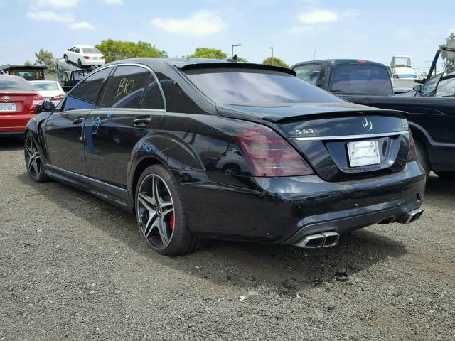 WDDNG7EB9BA371651 - 2011 MERCEDES-BENZ S 63 AMG BLACK photo 3