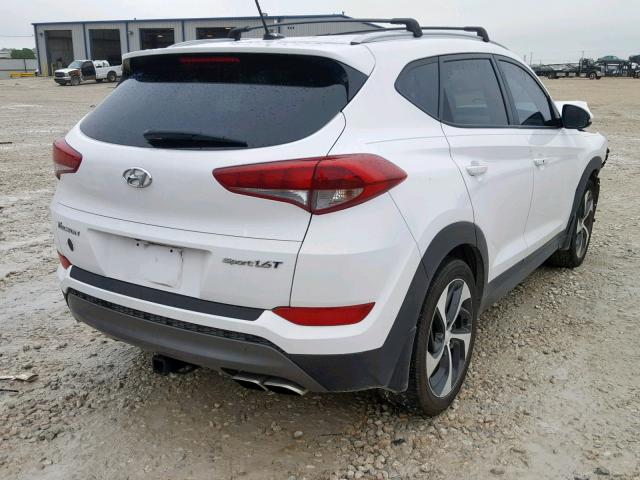 KM8J33A27GU140333 - 2016 HYUNDAI TUCSON LIM WHITE photo 4