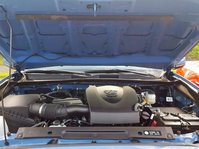 3TMCZ5AN9KM194604 - 2019 TOYOTA TACOMA DOU BLUE photo 7