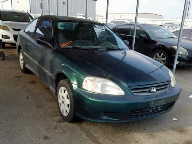 1HGEJ6121YL062914 - 2000 HONDA CIVIC DX GREEN photo 1