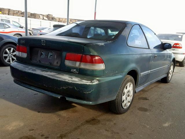 1HGEJ6121YL062914 - 2000 HONDA CIVIC DX GREEN photo 4