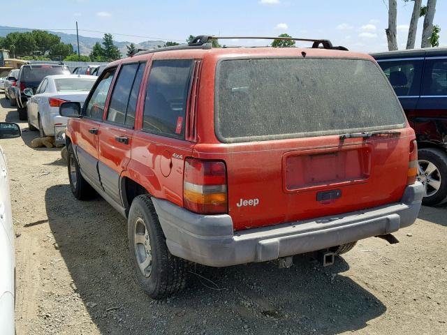 1J4EZ58S8TC146321 - 1996 JEEP GRAND CHER RED photo 3